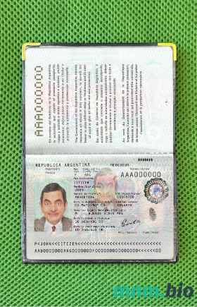 Argentyna zdjęcie do paszportu pliki PSD, skan i fotografowany obraz